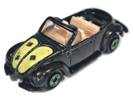 "VOLKSWAGON" VW BEETLE CABRIO (GARBUS), Zee Toys Ok. 1970, Czarny, 1:59