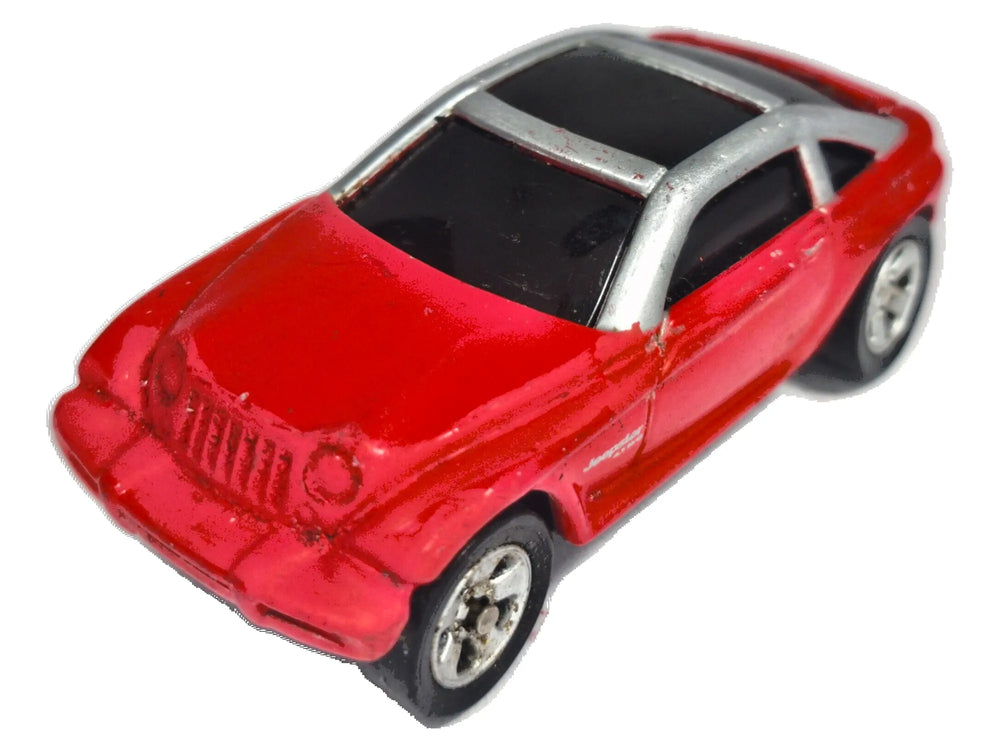 JEEP JEEPSTER, Maisto, Die cast, Czerwony, 1:64, Resoraki