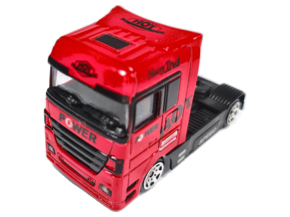 Ciągnik Siodłowy Power Truck jak MAN TGS Czerwony 1:64