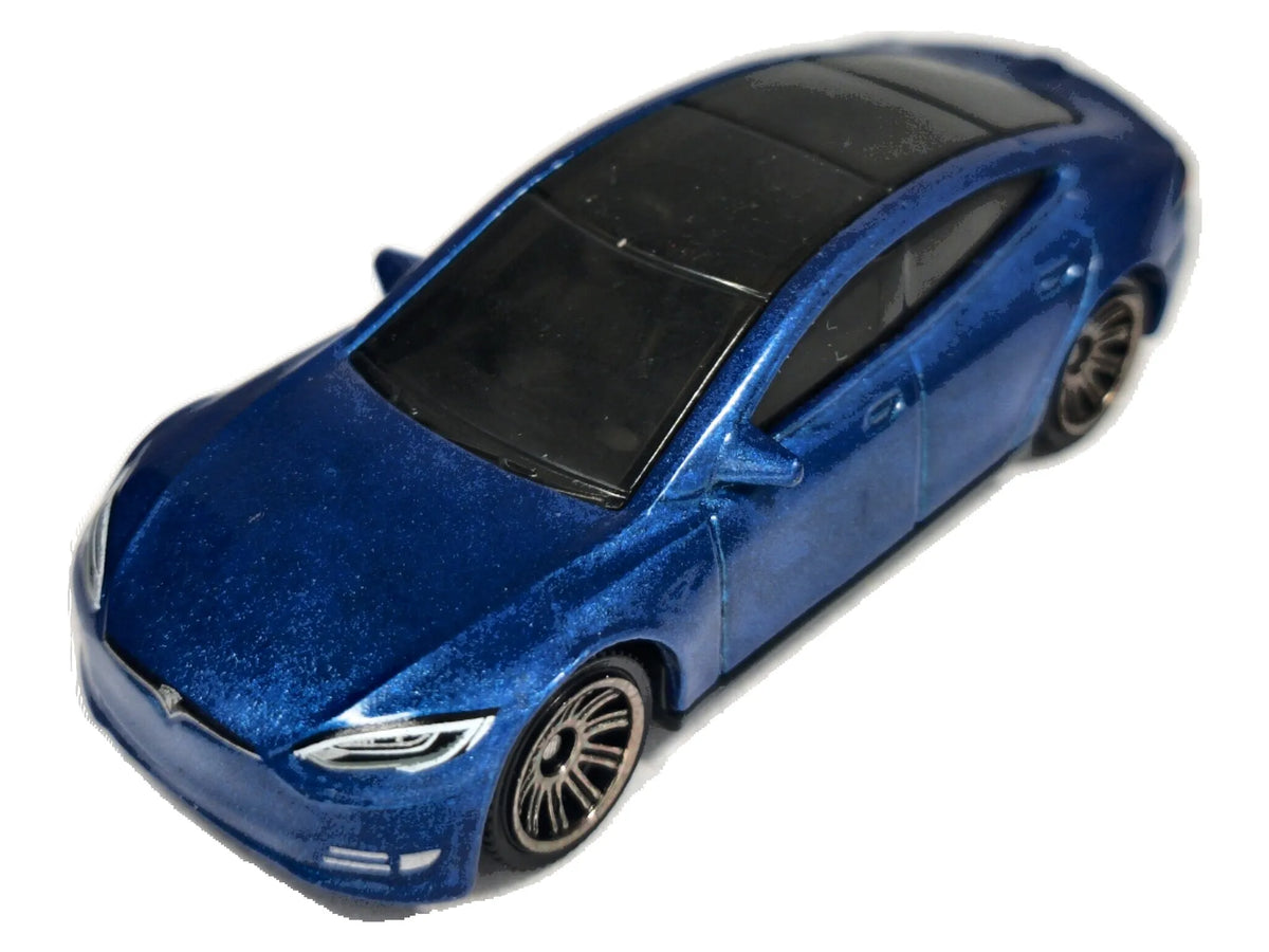 TESLA MODEL S, Matchbox 2022, Die cast MB1355, Niebieski, 1:66, Resoraki