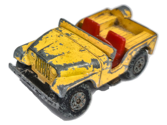 JEEP Matchbox Series Matchbox Żółty 1:64 Made in England