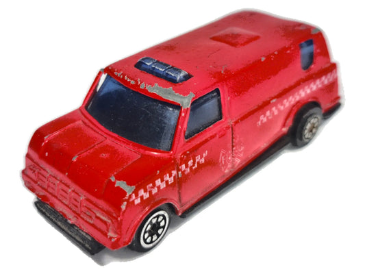 DODGE B-SERIES, STRAŻ POŻARNA, Summer 1986, Die cast TG-883, Czerwony, 1:64