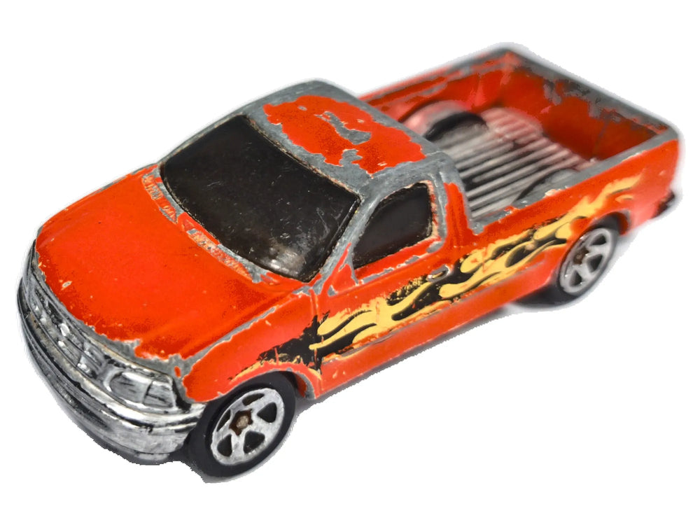Ford F-150 Hot Wheels 1996 1:64 Pickup Luzak Pomarańczowy