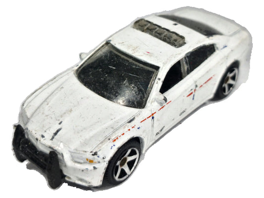 Dodge Charger Pursuit Policja Matchbox 2012 Biały 1:57