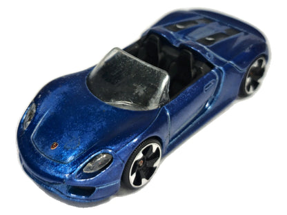 PORSCHE 918 SPYDER, Majorette, Die cast REF:209F, Niebieski, 1:61, Resoraki