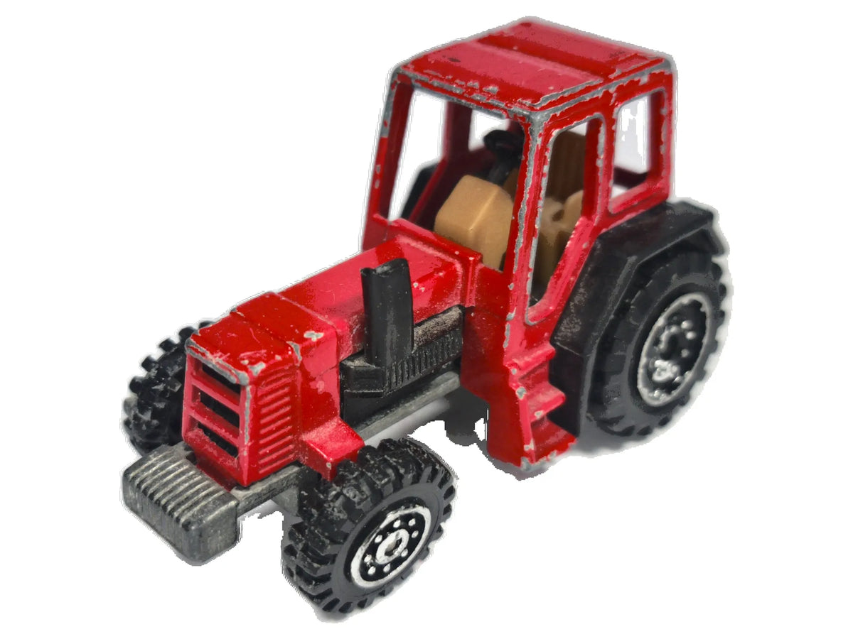 FARM TRAKTOR, Vintage Old Welly, Żelaźniak, Die cast 9131, Czerwony, 1:64
