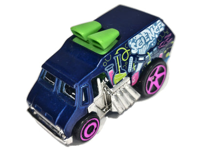 COOL ONE, DESIGN LAB, Hot Wheels 2004, Die cast, Granatowy, 1:64, Resoraki