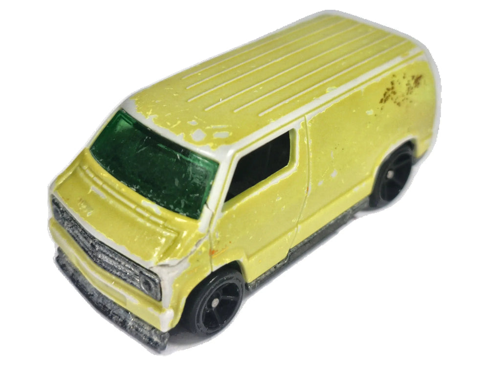 CUSTOM '77 DODGE VAN, Hot Wheels 2007, Die cast, Żółty Color Shifters, 1:64