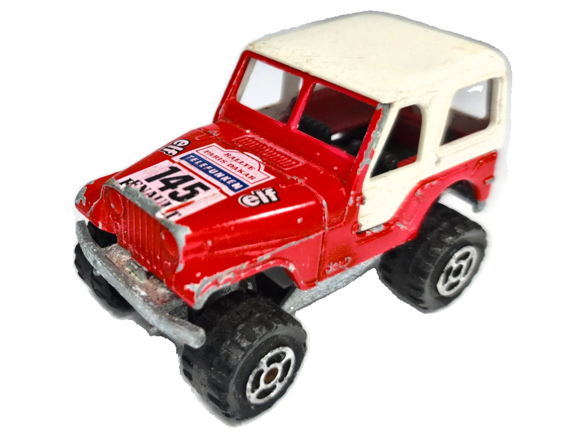 4X4 JEEP CJ-7 RENEGADE Majorette '70 Czerwony 1:55
