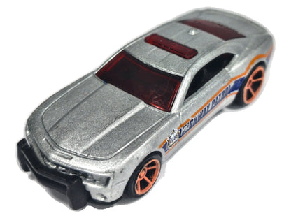 '10 CHEVROLET CAMARO SS POLICE, Hot Wheels 2015 Die cast T9579 Srebrny 1:64