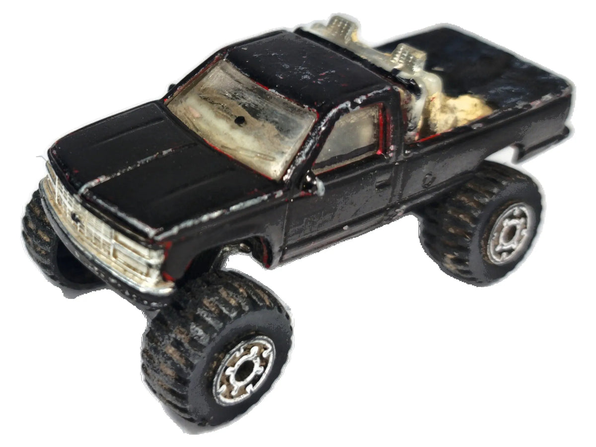 Chevrolet K-1500 Matchbox 1993 1:64 Pickup Luzak Czarny