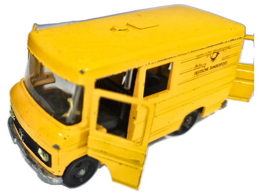 MERCEDES-BENZ POSTWAGEN SIKU '70 Żółty 1:43 Made in Germany 2xMetal