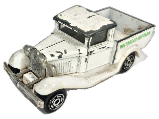 FORD MODELE A Majorette '80 Biały 1:60 Made in France Whitbread Hop Farm