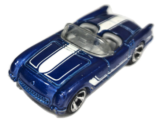 Chevrolet Corvette 1955 Hot Wheels 2012 1:64 Luzak Niebieski