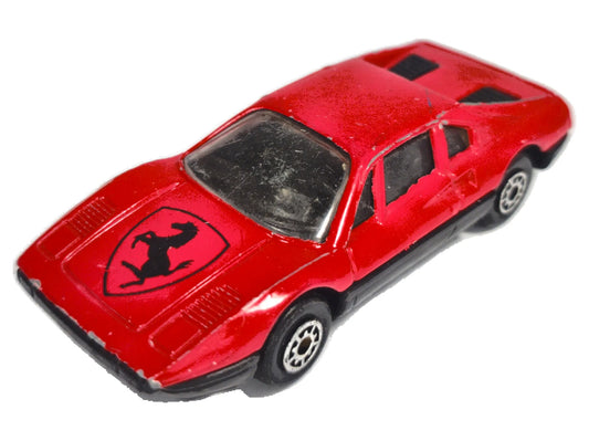 FERRARI 308 GTB, McToy Ok. 1980–90, Die cast, Czerwony, 1:57, Resoraki