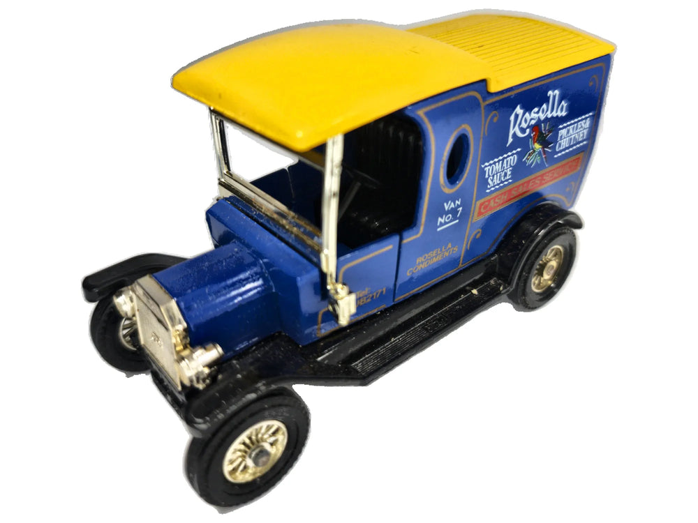 1912 FORD MODEL T Matchbox 1986 Niebieski 1:27 Made in England Rosella