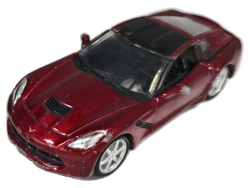2014 Corvette Stingray Bburago 1:60 Luzak Bordowy