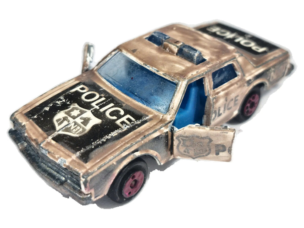 CHEVROLET IMPALA POLICE, Majorette, Die cast 240, Biały, 1:72, Resoraki