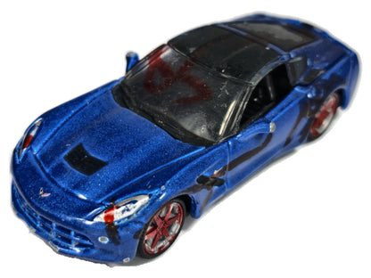 2014 Corvette Stingray Bburago 2014 Niebieski 1:60