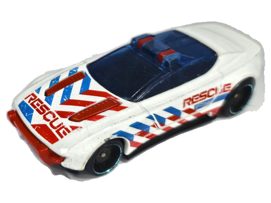 Alpha Pursuit Rescue Patrol Straż pożarna Hot Wheels 2019 Biały 1:64
