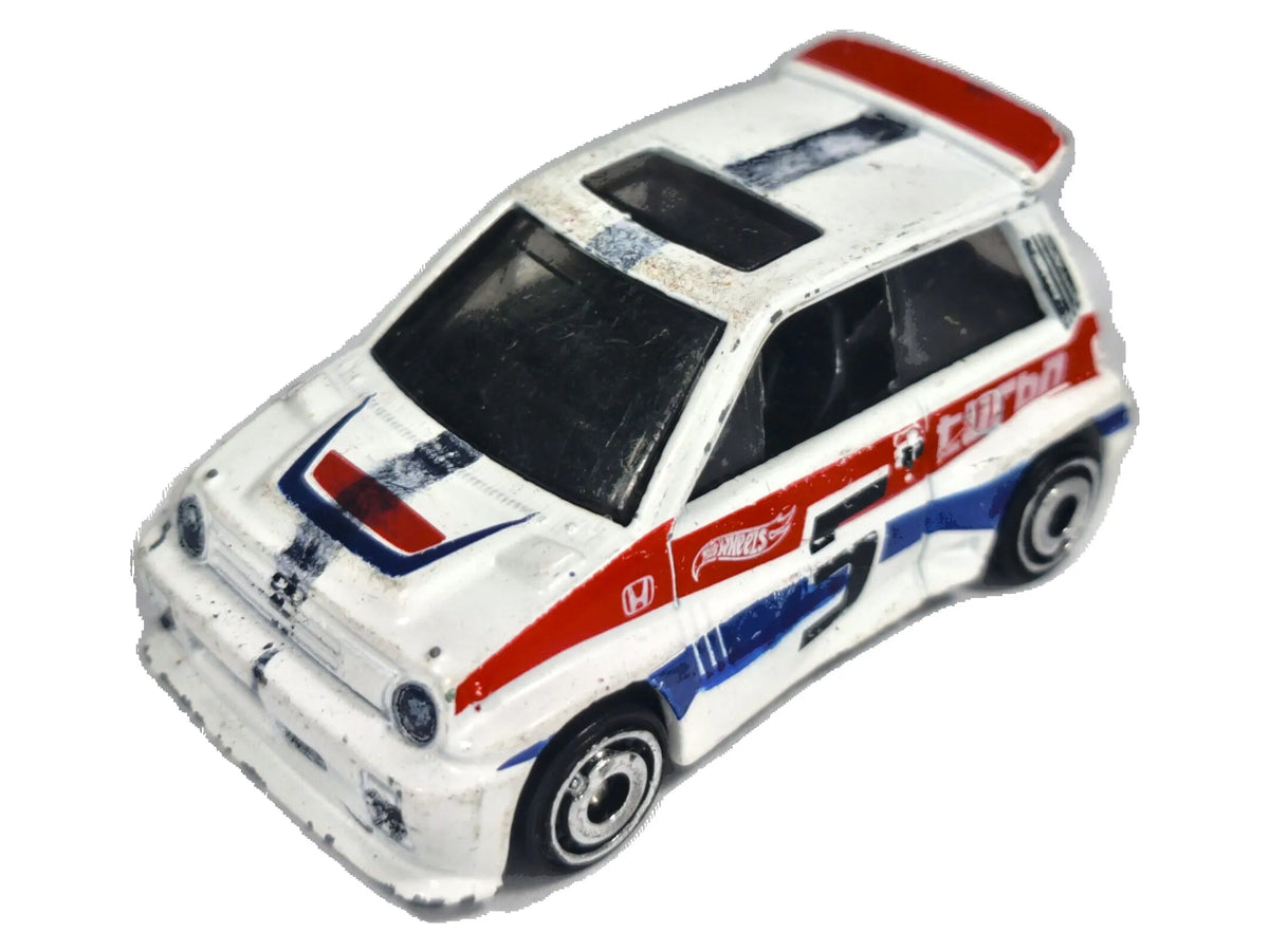 '85 HONDA CITY TURBO II, Hot Wheels 2017, Die cast FJV43 #5, Biały, 1:64