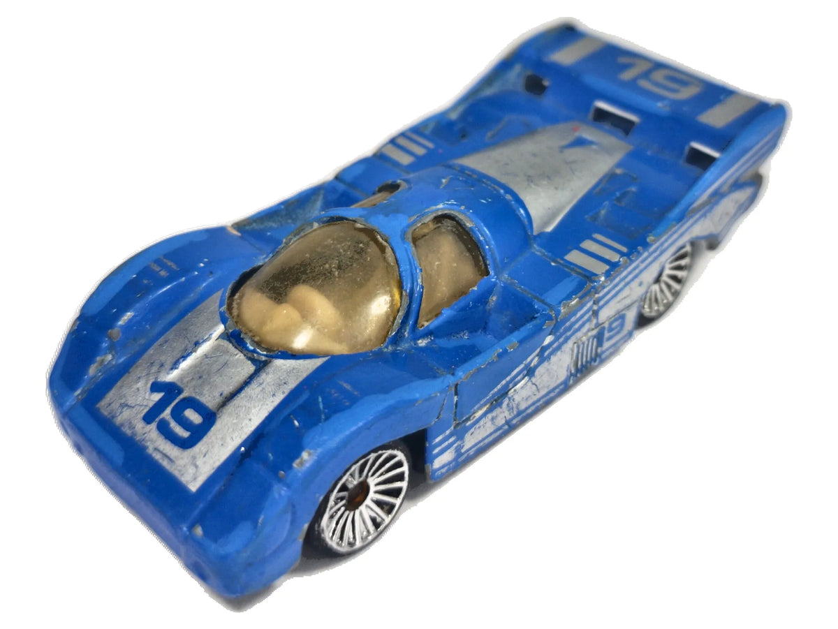 PORSCHE 956, Vintage Maisto #19, Die cast, Niebieski, 1:64, Resoraki