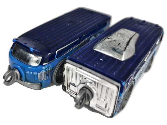 Bendy Bus Hot Wheels 2011 Niebieski 1:64
