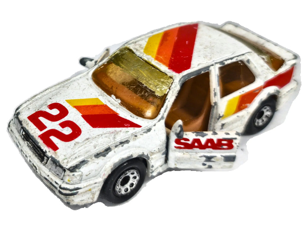 SAAB 9000 TURBO Matchbox 1987 Biały 1:61