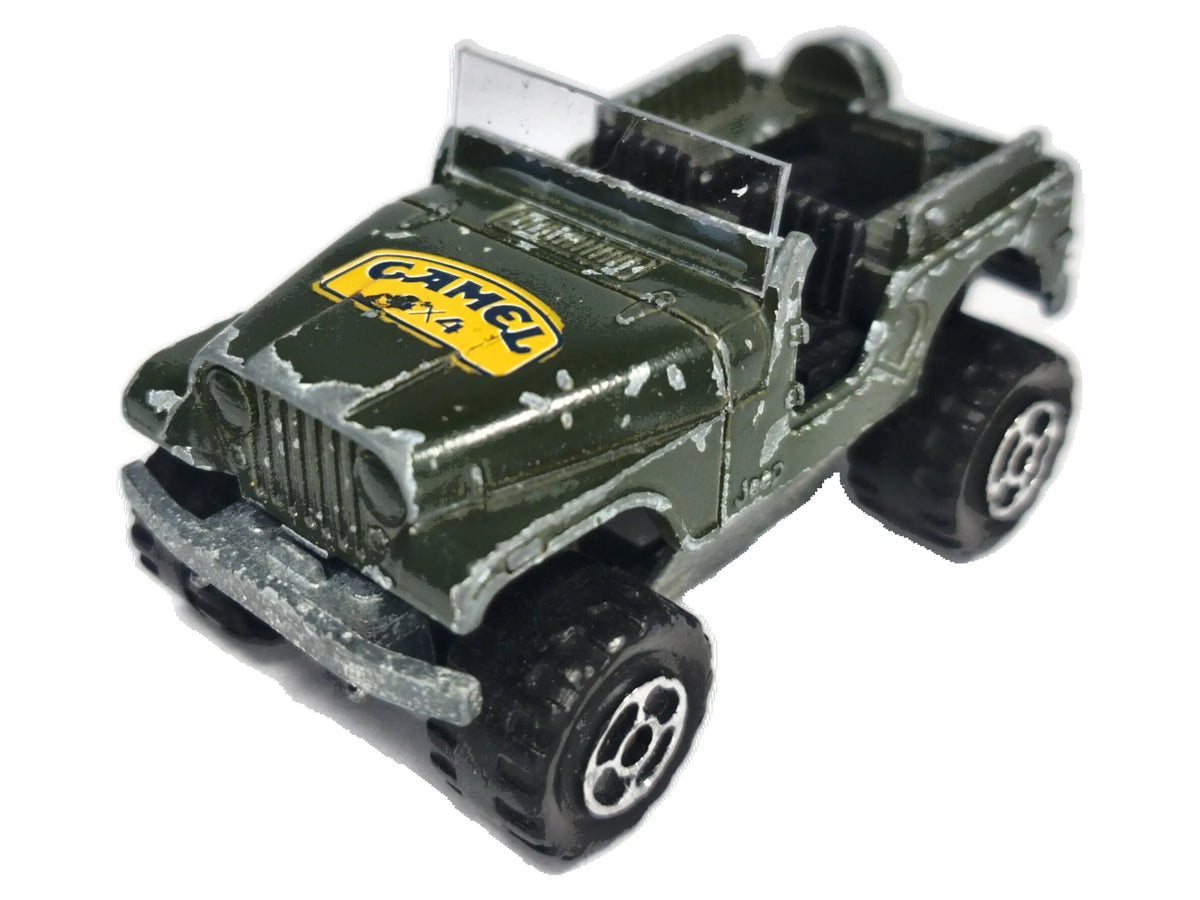 4X4 JEEP, CAMEL, Majorette, Made in France, NO.290, Zielony, 1:64, Resoraki