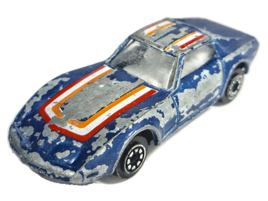 CHEVROLET CORVETTE 1979, Yatming 1983, Die cast, Niebieski, 1:64, Resoraki