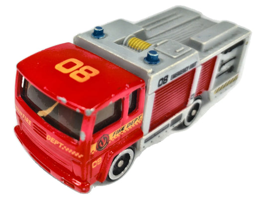 Wóz Strażacki 1:64 Wóz strażacki FIRE DEPT Luzak Czerwony Straż pożarna