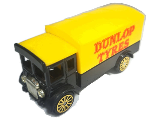DUNLOP TYRES VAN, Corgi Village, Made in England, Die cast Y12, Żółty, 1:64