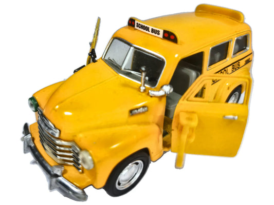 Chevrolet Suburban 1950 School Bus Kinsmart 1950 Żółty 1:36