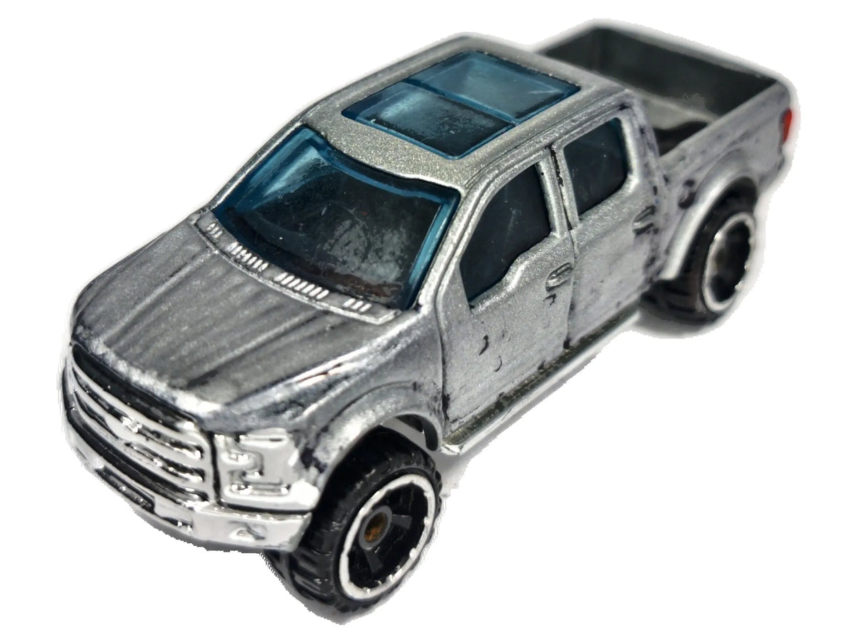 FORD F-150 PICKUP, Hot Wheels 2014, Die cast G48, Srebrny, 1:64, Resoraki