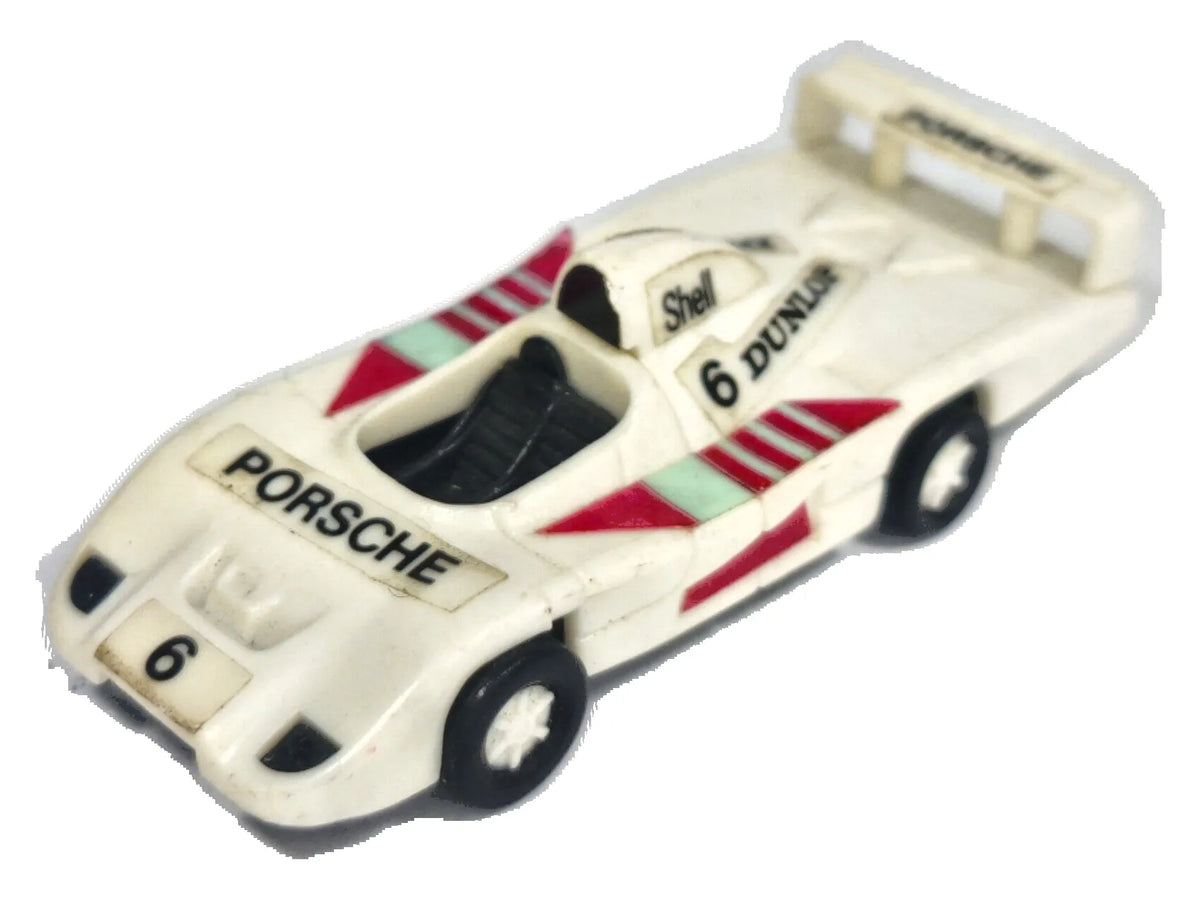 PORSCHE 917, SHELL DUNLOP, Ferrero (Kinder) ok 1990, Biały, 1:64, Resoraki