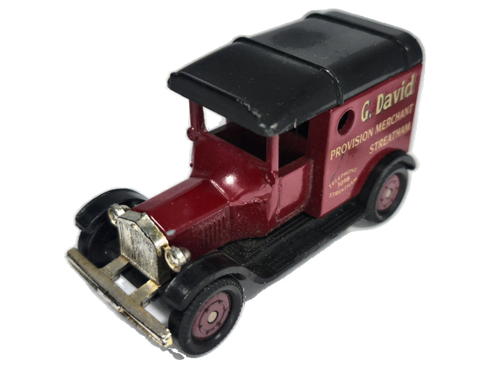 T Ford Van Corgi Bordowy 1:40 Made in Great Britain