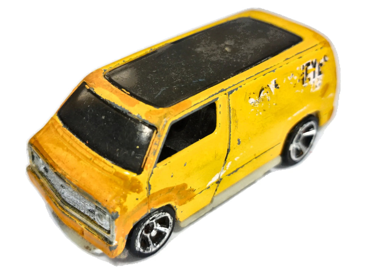 Custom '77 Dodge Van Hot Wheels 2007 Żółty 1:64