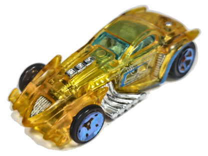 BURL-ESQUE, Hot Wheels 2012, Die cast, Żółty Przeźroczysty, 1:64, Resoraki
