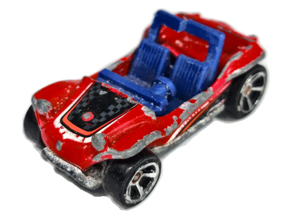 Meyers Manx HW Glow Wheels Hot Wheels 2002 Red 1:64