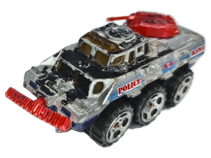 Battering Ram Hot Wheels 1992 1:64 POLICE Luzak Srebrny Policja
