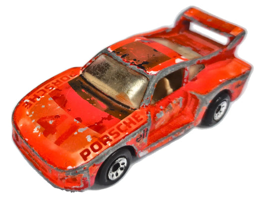 Porsche 935 Turbo Matchbox 1:64 Made in France Luzak Czerwony
