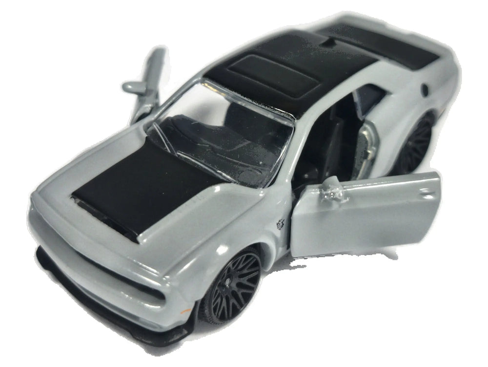 DODGE CHALLENGER SRT HELLCAT, Majorette Premium 2021, REF:238C, Szary, 1:62