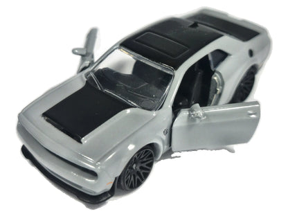 DODGE CHALLENGER SRT HELLCAT, Majorette Premium 2021, REF:238C, Szary, 1:62