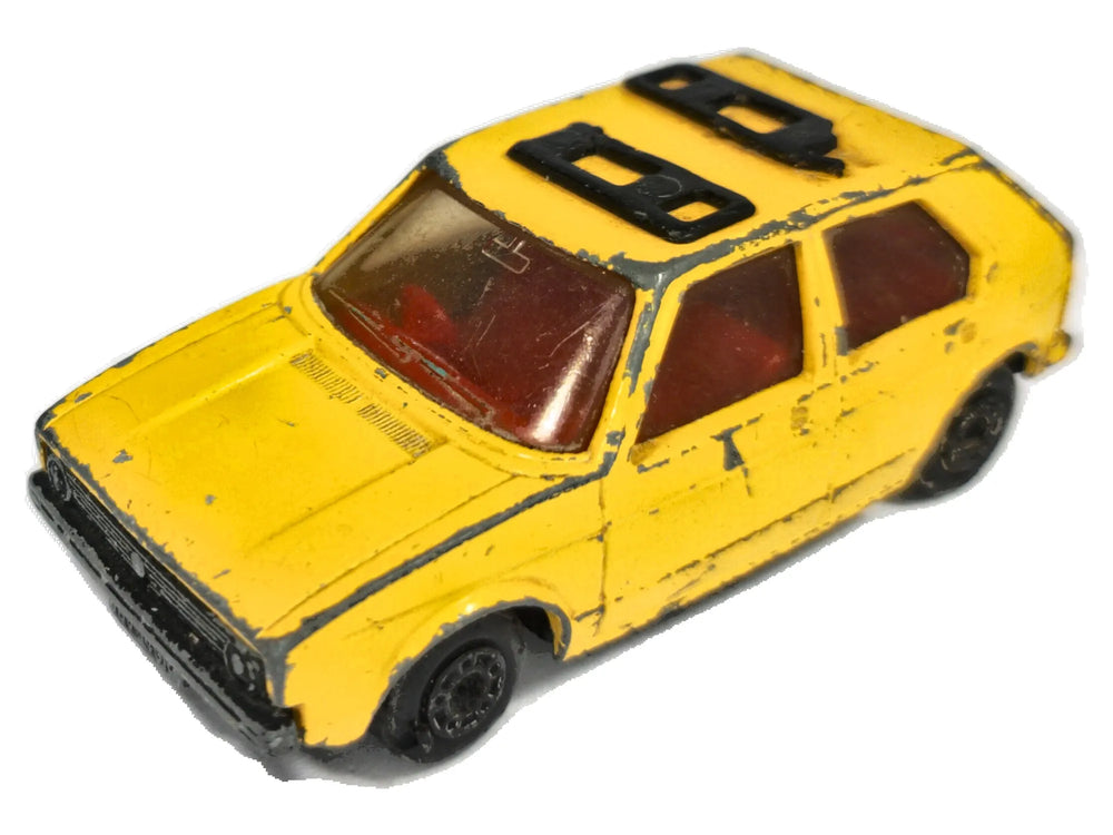 Vw Golf Superfast Matchbox 1976 Żółty 1:52 Made in England
