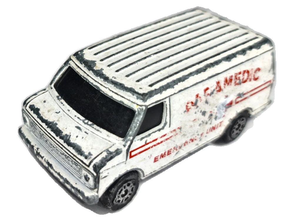 CHEVROLET G-SERIES VAN PARAMEDIC Corgi '80 Biały 1:64