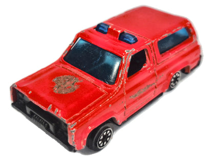 PICK-UP FIRE DEPT, Summer ok 1980, Die cast, Czerwony, 1:64, Resoraki