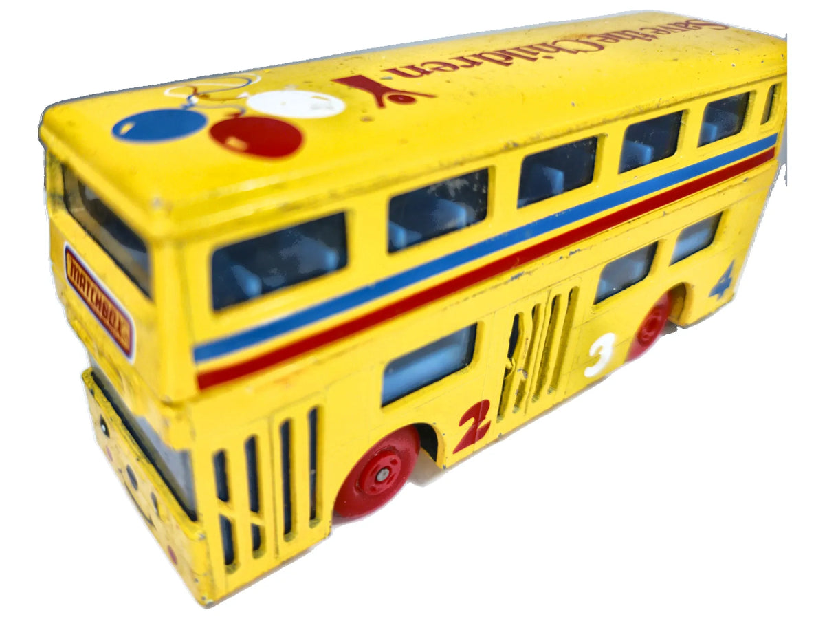 Autobus Piętrowy The Londoner Daimler Fleetline Matchbox 1972 Żółty 1:43