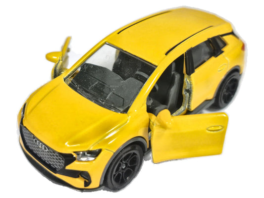 AUDI Q4 ETRON, Majorette Premium, Die cast REF: 2371, Żółty, 1:62, Resoraki