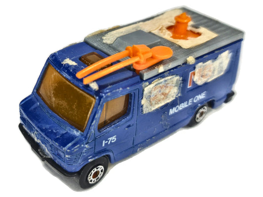 Mercedes-Benz T1 Tv News Truck Matchbox 1989 Superfast 1:64 "Kaczka"