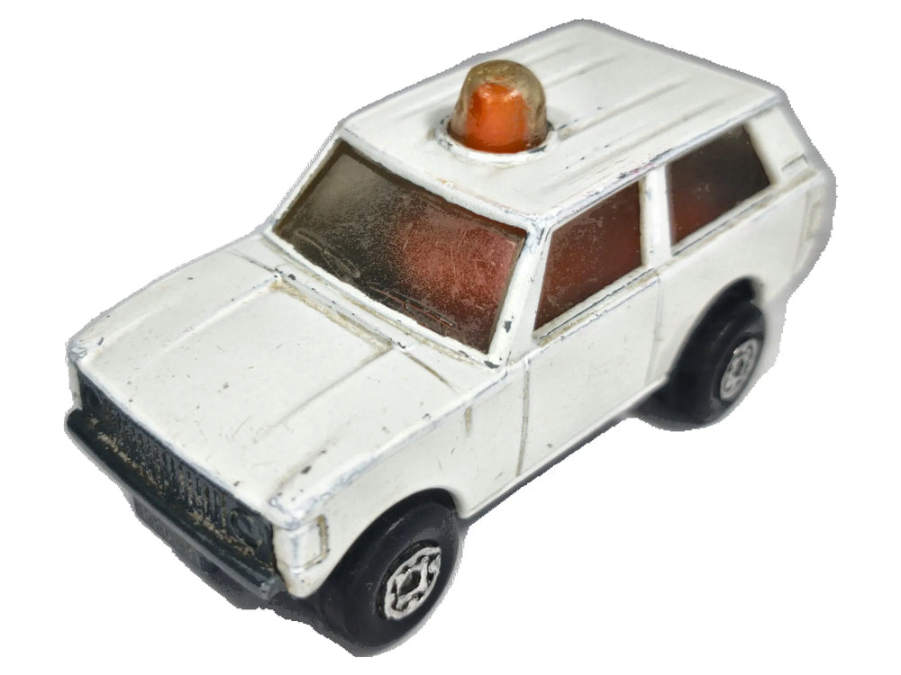 NO.20 POLICE PATROL, Matchbox 1975, Die cast NO20, Biały, 1:64, Resoraki